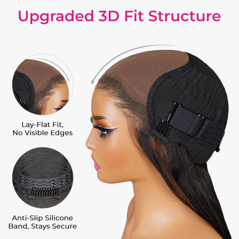 ISEE M-Cap Wear & Go Perücke – 9x6 HD Lace Glueless Perücke mit seidig glattem Haar, vorgebleicht & mit feinen Knoten
