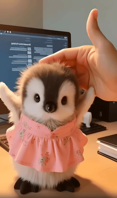 🐧🐧Super realistischer Plüsch-AI-Pinguin🐧🐧