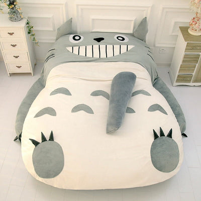Totoro Faules-Bett-Sofa Tatami-Matratze Chinchillas Verlängertes und Verstärktes Bett Cartoon-Balkonsofa Schlafzimmer-Loungesofa Kinderbett Geschenk