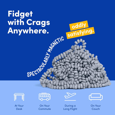 Speks Original Crags Ferrit-Knetmasse | 500+ Ferritsteine in einer Dose, Fidget-Spielzeug zur Stresslinderung, sensorisches Schreibtischspielzeug für Erwachsene & Jugendliche ab 14 | Rose, Groß