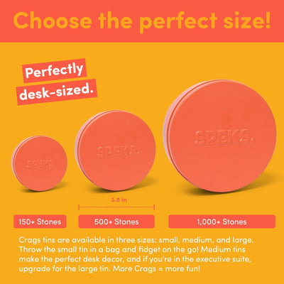 Speks Original Crags Ferrit-Knetmasse | 500+ Ferritsteine in einer Dose, Fidget-Spielzeug zur Stresslinderung, sensorisches Schreibtischspielzeug für Erwachsene & Jugendliche ab 14 | Rose, Groß