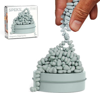 Speks Original Crags Ferrit-Knetmasse | 500+ Ferritsteine in einer Dose, Fidget-Spielzeug zur Stresslinderung, sensorisches Schreibtischspielzeug für Erwachsene & Jugendliche ab 14 | Rose, Groß