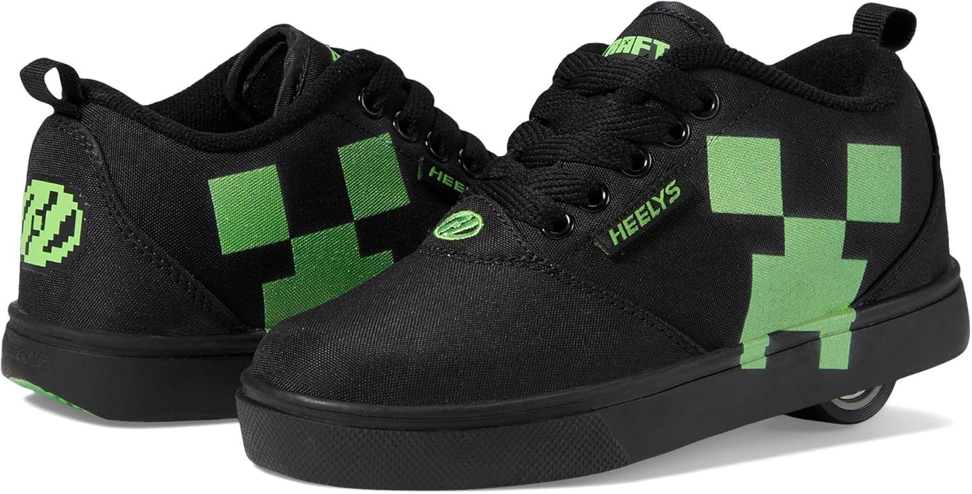 HEELYS Unisex-Kind Pro 20 Minecraft (Little Big Kid/Erwachsene) Rollschuhe mit Rollen in der Ferse