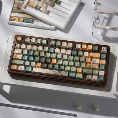 156 Tasten PBT Dye Sub Individuelle Lila Tastenkappen URE Profil Schmetterling Tastenkappen-Set Passend für 95% 75% 65% 60% Cherry Mx Switches Mechanische Tastatur