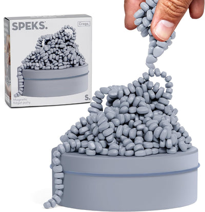 Speks Original Crags Ferrit-Knetmasse | 500+ Ferritsteine in einer Dose, Fidget-Spielzeug zur Stresslinderung, sensorisches Schreibtischspielzeug für Erwachsene & Jugendliche ab 14 | Rose, Groß