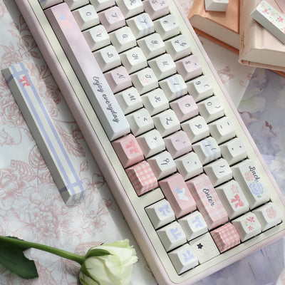 156 Tasten PBT Dye Sub Individuelle Lila Tastenkappen URE Profil Schmetterling Tastenkappen-Set Passend für 95% 75% 65% 60% Cherry Mx Switches Mechanische Tastatur
