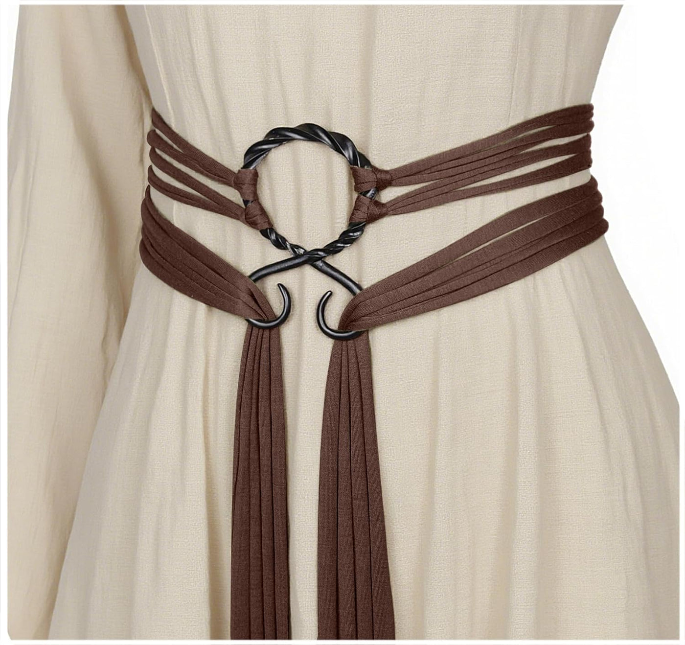 Joukavor Viking Troll Kreuz Gürtel Norse Hexen Seilgürtel Mittelalterliche Accessoires für Frauen