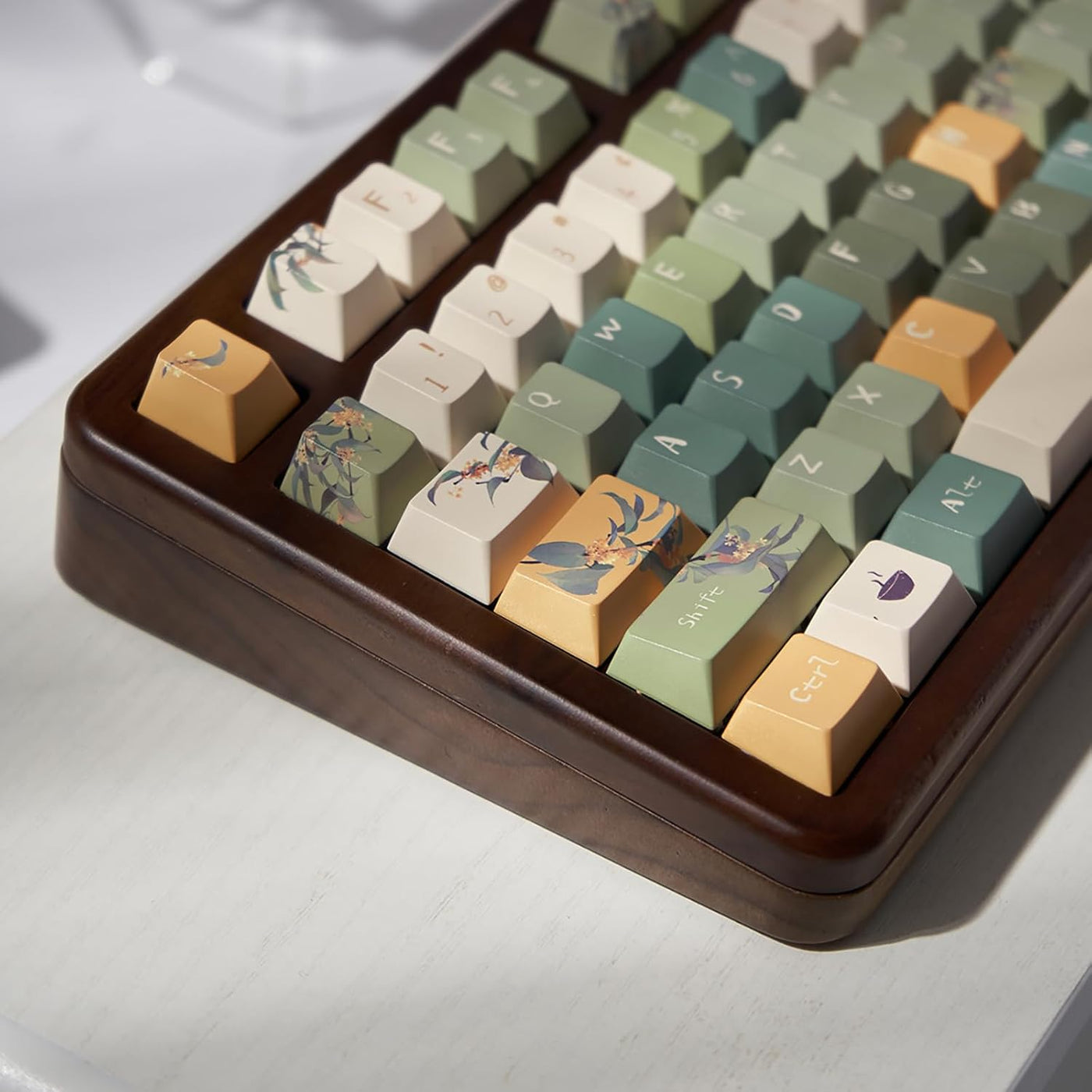 156 Tasten PBT Dye Sub Individuelle Lila Tastenkappen URE Profil Schmetterling Tastenkappen-Set Passend für 95% 75% 65% 60% Cherry Mx Switches Mechanische Tastatur