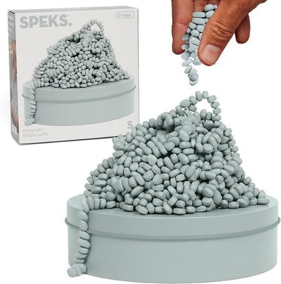 Speks Original Crags Ferrit-Knetmasse | 500+ Ferritsteine in einer Dose, Fidget-Spielzeug zur Stresslinderung, sensorisches Schreibtischspielzeug für Erwachsene & Jugendliche ab 14 | Rose, Groß