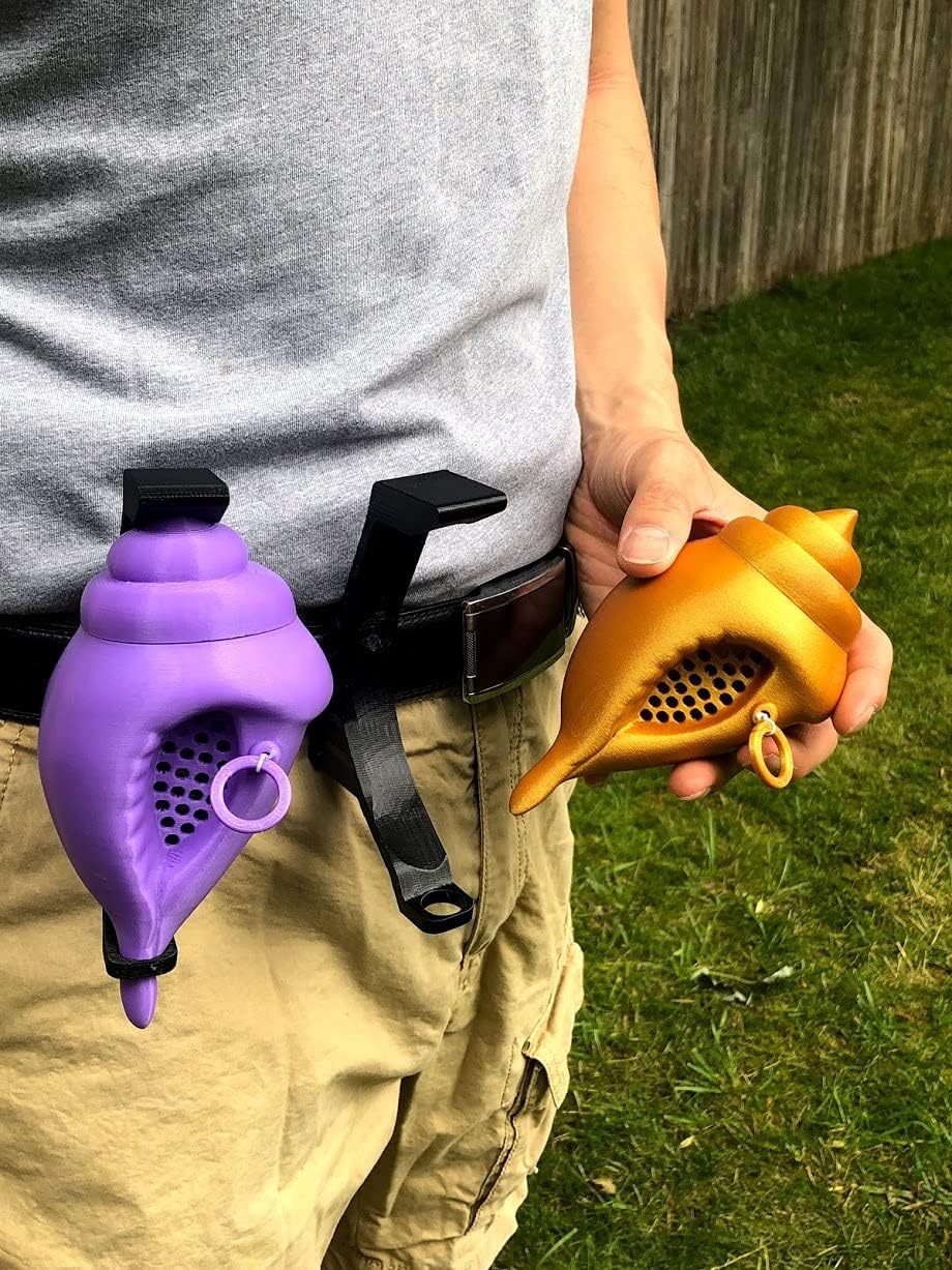 MunnyGrubbers - Original Mystic Conch Shell - Nicht-kanonische Parodie der Magic Conch Shell - Stelle eine JA- oder NEIN-Frage und ziehe die Schnur - Wahrsagen - Entscheidungsfindung - (V4+ Lavendel)
