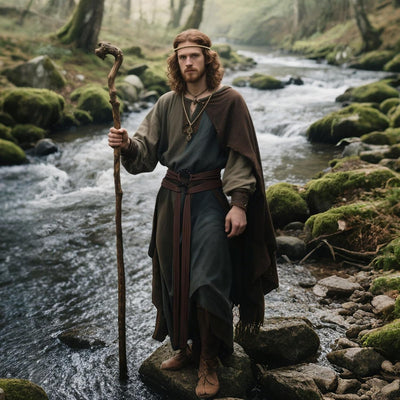 Joukavor Viking Troll Kreuz Gürtel Norse Hexen Seilgürtel Mittelalterliche Accessoires für Frauen