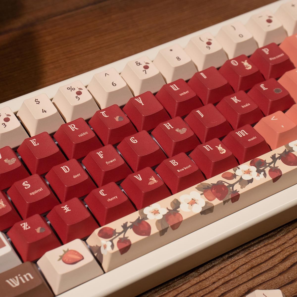 156 Tasten PBT Dye Sub Individuelle Lila Tastenkappen URE Profil Schmetterling Tastenkappen-Set Passend für 95% 75% 65% 60% Cherry Mx Switches Mechanische Tastatur