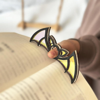 Fledermaus-Daumen-Seitenhalter für Bücherliebhaber, Fledermausförmiger Lese-Daumenhalter, Buchoffenhalter zum Lesen, Einzigartige Geschenke für Bücherliebhaber, Daumenhalter für Bücher