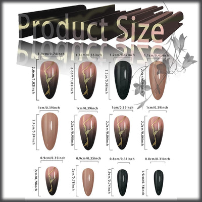 24 Stück Sommer Press-on-Nägel French Tips Medium Mandel Acryl Künstliche Nägel Sonnennägel zum Aufkleben Glänzende Orange Kurvenlinie Künstliche Nagelwellen Gelkleber Fingernägel für Maniküre Kunst Frauen Mädchen