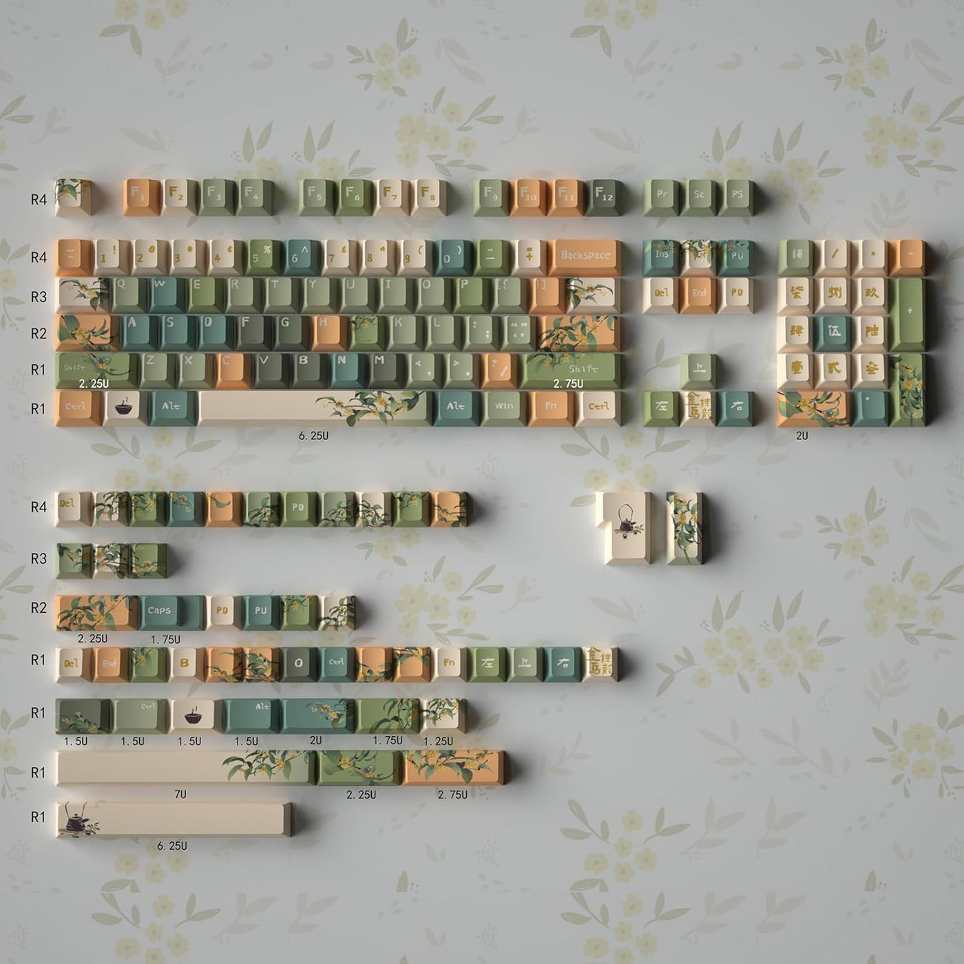 156 Tasten PBT Dye Sub Individuelle Lila Tastenkappen URE Profil Schmetterling Tastenkappen-Set Passend für 95% 75% 65% 60% Cherry Mx Switches Mechanische Tastatur