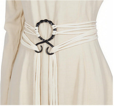 Joukavor Viking Troll Kreuz Gürtel Norse Hexen Seilgürtel Mittelalterliche Accessoires für Frauen