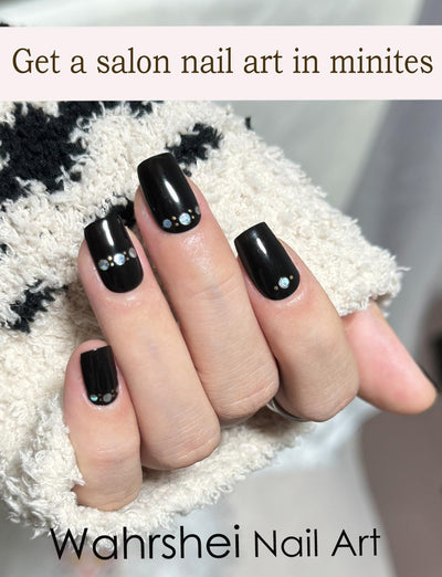 Semi Cured Gel Nail Strips, 20 Stück Gel Nagelaufkleber UV, Wraps für DIY Maniküre zu Hause (Transparent)