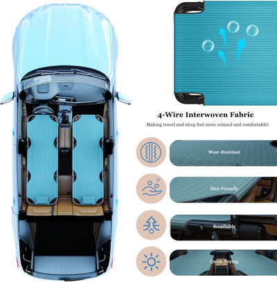 Tragbares Klappbares Campingbett Auto-Reisebett Nicht-aufblasbare Tragbare Universelle Schlaflösung Camping-Essentials Bett Büro Outdoor-Campingbett Roadtrip-Campingbett