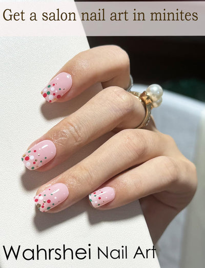 Semi Cured Gel Nail Strips, 20 Stück Gel Nagelaufkleber UV, Wraps für DIY Maniküre zu Hause (Transparent)