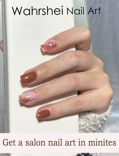 Semi Cured Gel Nail Strips, 20 Stück Gel Nagelaufkleber UV, Wraps für DIY Maniküre zu Hause (Transparent)