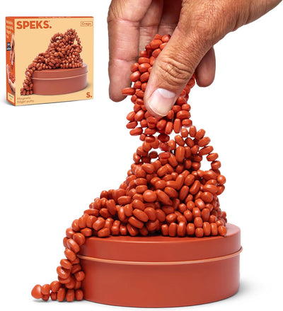 Speks Original Crags Ferrit-Knetmasse | 500+ Ferritsteine in einer Dose, Fidget-Spielzeug zur Stresslinderung, sensorisches Schreibtischspielzeug für Erwachsene & Jugendliche ab 14 | Rose, Groß
