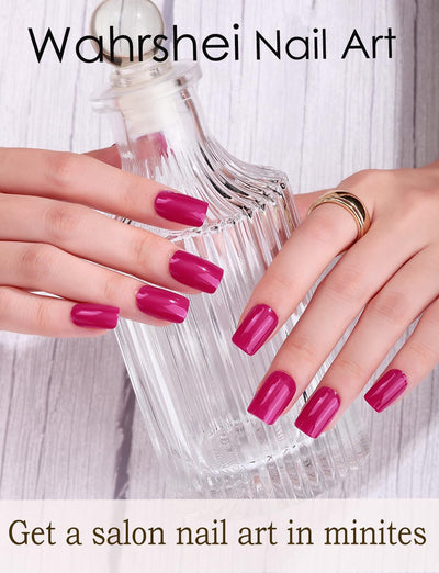 Semi Cured Gel Nail Strips, 20 Stück Gel Nagelaufkleber UV, Wraps für DIY Maniküre zu Hause (Transparent)