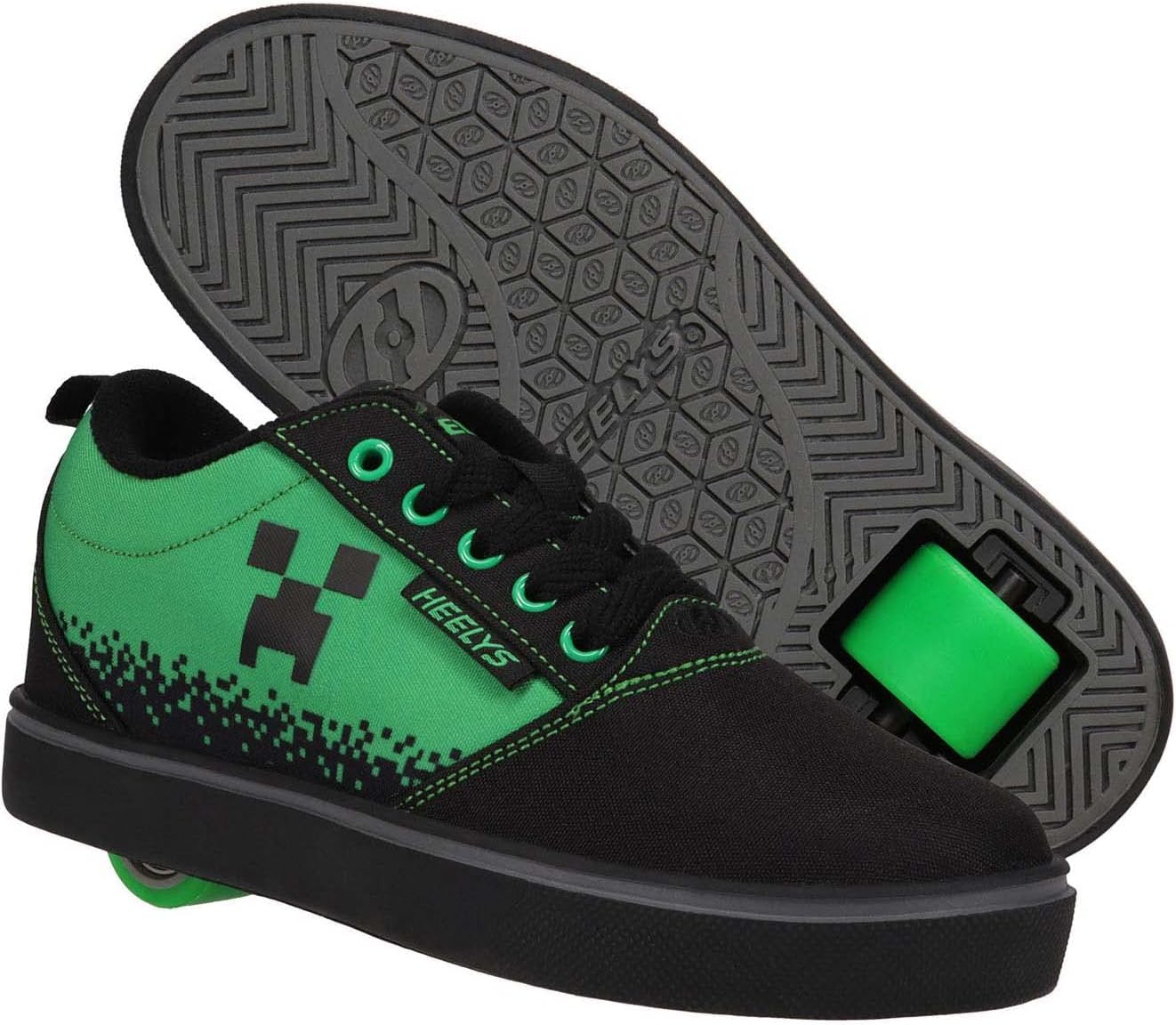 HEELYS Unisex-Kind Pro 20 Minecraft (Little Big Kid/Erwachsene) Rollschuhe mit Rollen in der Ferse