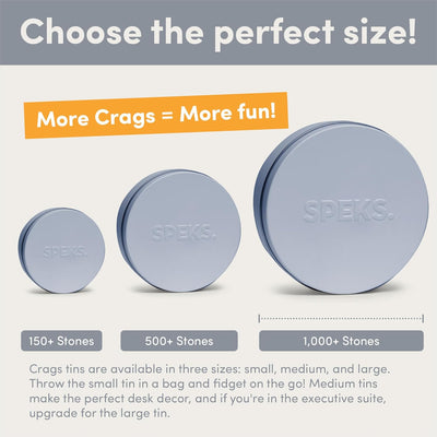 Speks Original Crags Ferrit-Knetmasse | 500+ Ferritsteine in einer Dose, Fidget-Spielzeug zur Stresslinderung, sensorisches Schreibtischspielzeug für Erwachsene & Jugendliche ab 14 | Rose, Groß