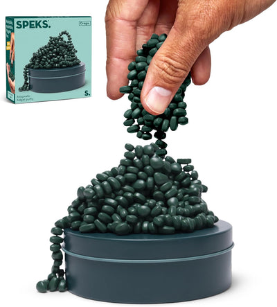 Speks Original Crags Ferrit-Knetmasse | 500+ Ferritsteine in einer Dose, Fidget-Spielzeug zur Stresslinderung, sensorisches Schreibtischspielzeug für Erwachsene & Jugendliche ab 14 | Rose, Groß