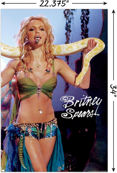 Trends International Britney Spears – 2001 VMA Wandposter, 34L x 22,4B, Ungerahmte Version