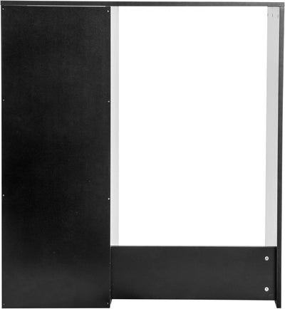 Flash Furniture Lotus Mini-Kühlschrank Regal-Organizer, platzsparendes Aufsatzregal für Mini-Kühlschrank mit zwei Fächern, Holzwerkstoff, 33,75" B, Weiß