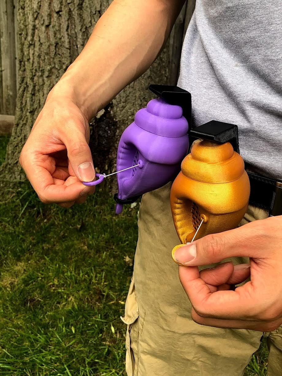 MunnyGrubbers - Original Mystic Conch Shell - Nicht-kanonische Parodie der Magic Conch Shell - Stelle eine JA- oder NEIN-Frage und ziehe die Schnur - Wahrsagen - Entscheidungsfindung - (V4+ Lavendel)