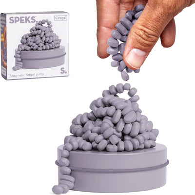 Speks Original Crags Ferrit-Knetmasse | 500+ Ferritsteine in einer Dose, Fidget-Spielzeug zur Stresslinderung, sensorisches Schreibtischspielzeug für Erwachsene & Jugendliche ab 14 | Rose, Groß