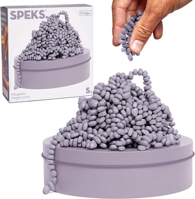 Speks Original Crags Ferrit-Knetmasse | 500+ Ferritsteine in einer Dose, Fidget-Spielzeug zur Stresslinderung, sensorisches Schreibtischspielzeug für Erwachsene & Jugendliche ab 14 | Rose, Groß