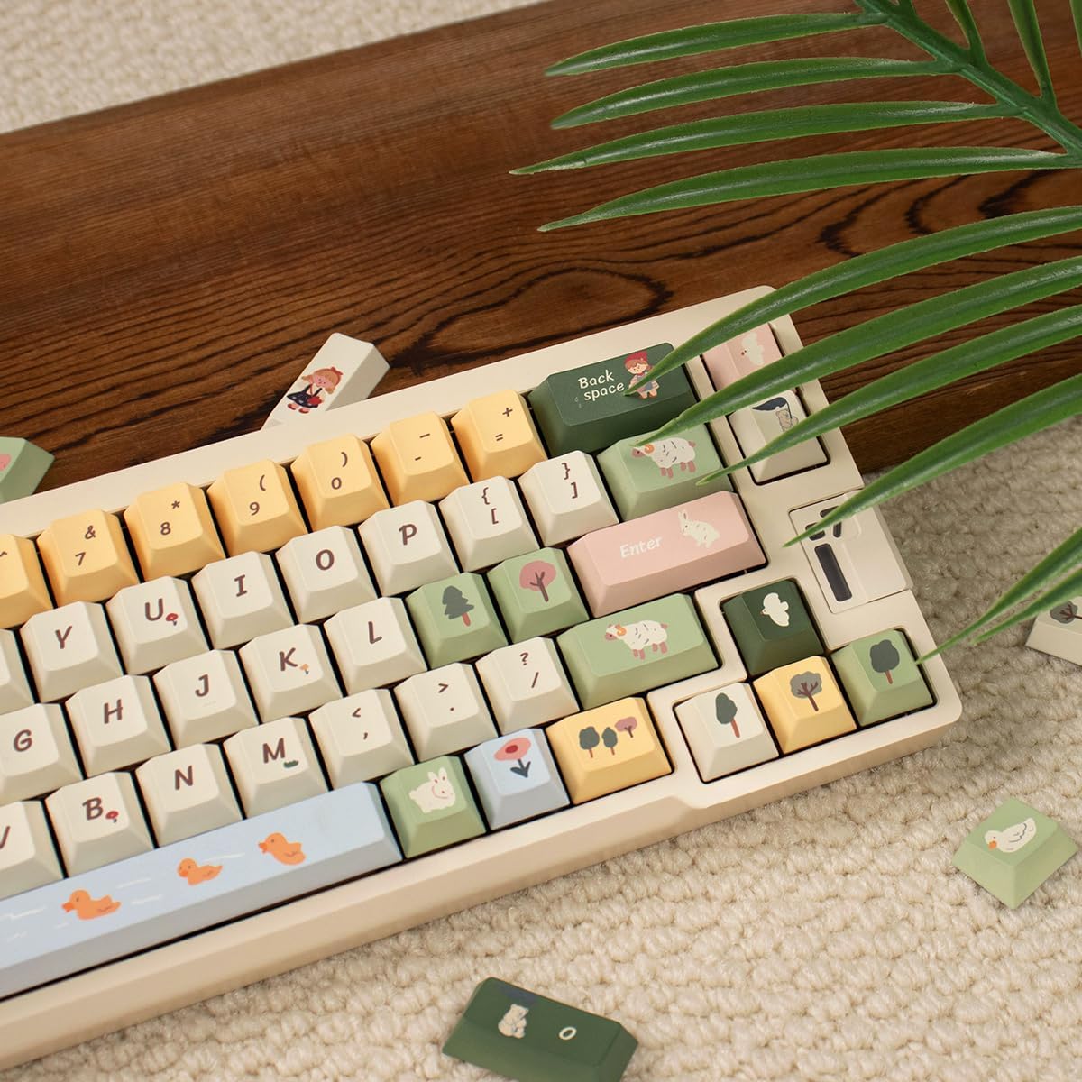 156 Tasten PBT Dye Sub Individuelle Lila Tastenkappen URE Profil Schmetterling Tastenkappen-Set Passend für 95% 75% 65% 60% Cherry Mx Switches Mechanische Tastatur