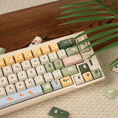 156 Tasten PBT Dye Sub Individuelle Lila Tastenkappen URE Profil Schmetterling Tastenkappen-Set Passend für 95% 75% 65% 60% Cherry Mx Switches Mechanische Tastatur