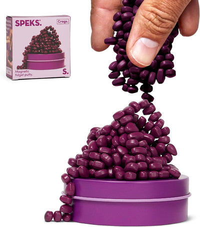 Speks Original Crags Ferrit-Knetmasse | 500+ Ferritsteine in einer Dose, Fidget-Spielzeug zur Stresslinderung, sensorisches Schreibtischspielzeug für Erwachsene & Jugendliche ab 14 | Rose, Groß