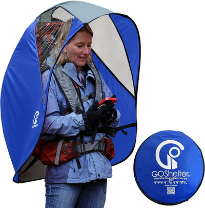 Tragbarer Regenschirm – Freihändiger Regenschutz für Erwachsene, Regenschirm-Rucksack, tragbarer Schattenspender-Rucksack, tragbares Vordach – Hergestellt in den USA