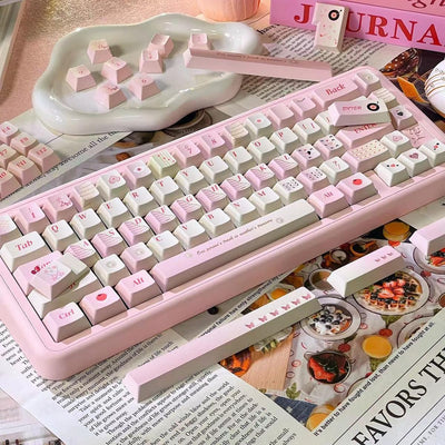 156 Tasten PBT Dye Sub Individuelle Lila Tastenkappen URE Profil Schmetterling Tastenkappen-Set Passend für 95% 75% 65% 60% Cherry Mx Switches Mechanische Tastatur