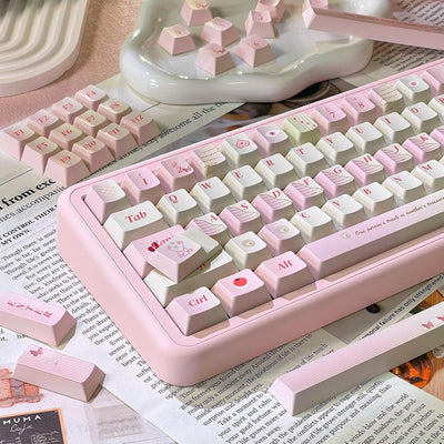156 Tasten PBT Dye Sub Individuelle Lila Tastenkappen URE Profil Schmetterling Tastenkappen-Set Passend für 95% 75% 65% 60% Cherry Mx Switches Mechanische Tastatur