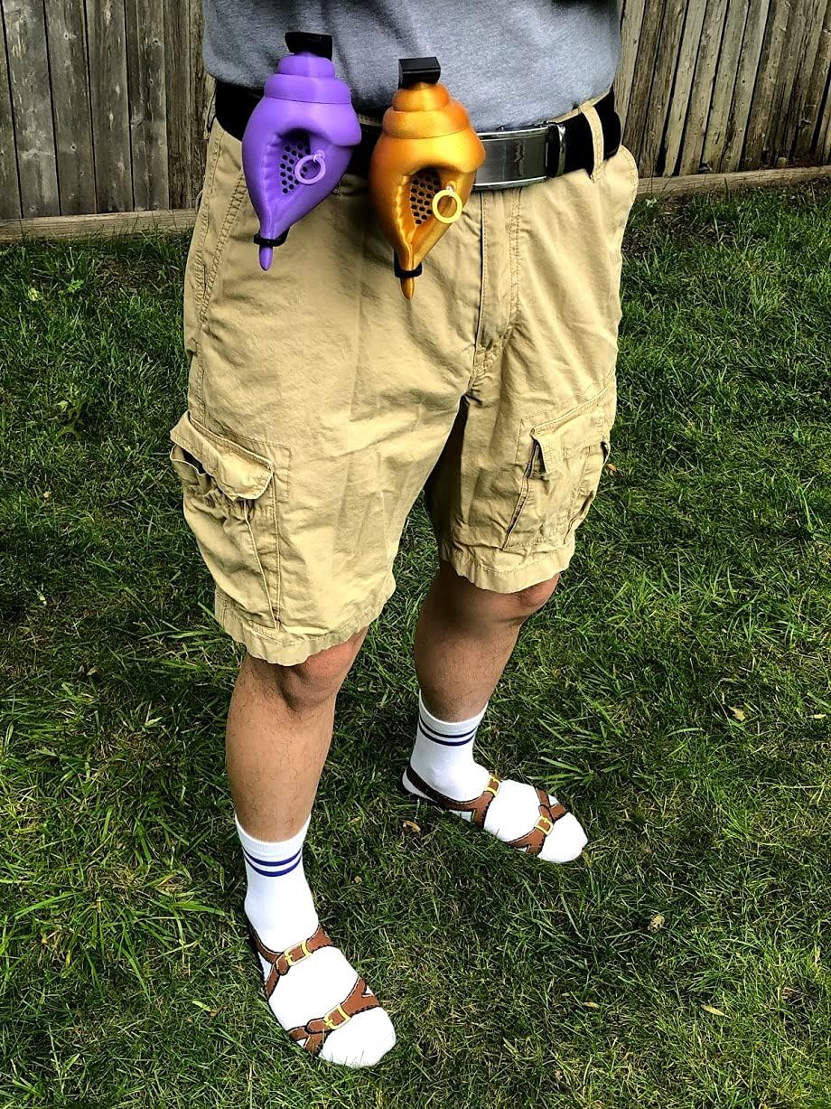 MunnyGrubbers - Original Mystic Conch Shell - Nicht-kanonische Parodie der Magic Conch Shell - Stelle eine JA- oder NEIN-Frage und ziehe die Schnur - Wahrsagen - Entscheidungsfindung - (V4+ Lavendel)