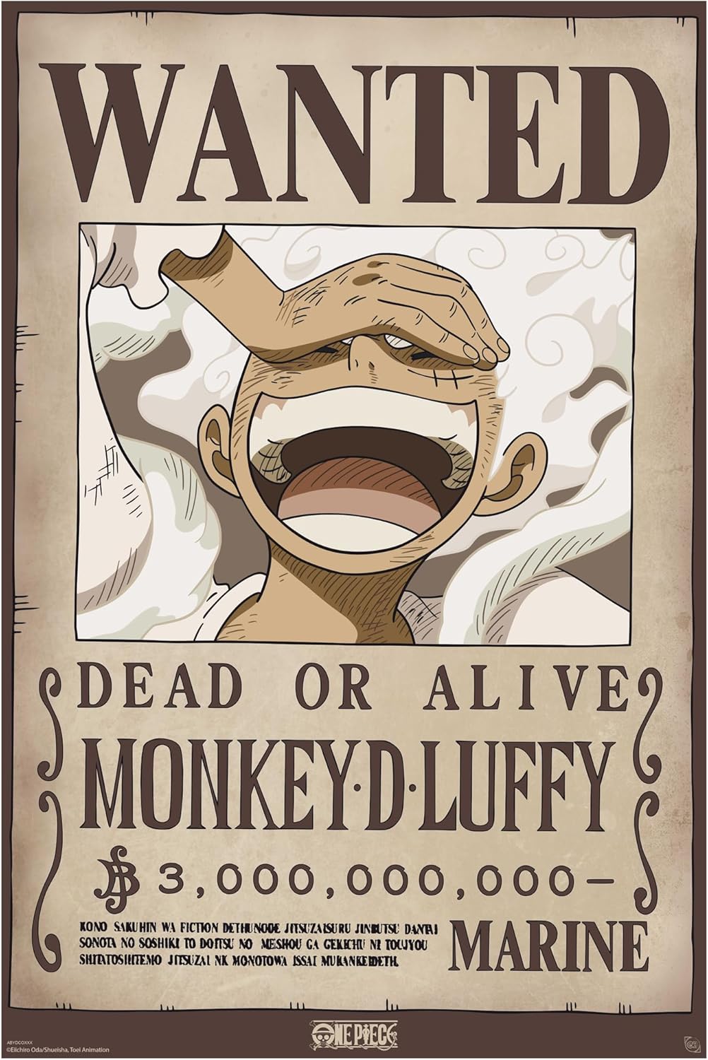 GB eye – ONE PIECE Poster Wanted Luffy Wano (91,5 x 61 cm)