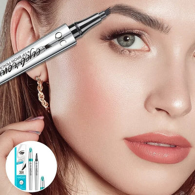 3D Wasserdichter Microblading Augenbrauenstift mit 4-Zack-Spitze – Tattoo-Effekt