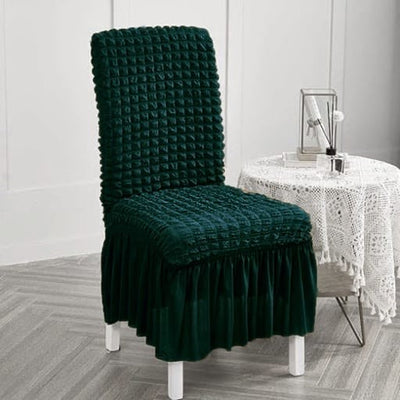 Stuhlhussen mit Rüschen-Design