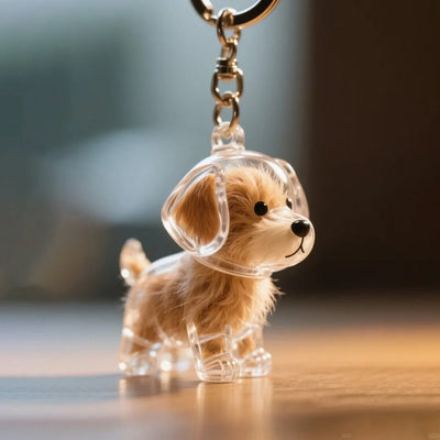 🐶 Hundehaar-Sammler Schlüsselanhänger Andenken-Aufbewahrungsbox