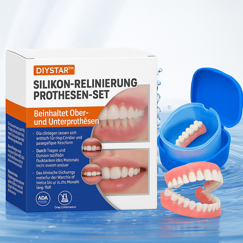 😁 DIYSTAR™ Silikon-Basis für Zahnprothesen – Verwandeln Sie Ihr Lächeln im Handumdrehen! 😁