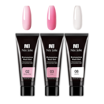 Glänzendes Gel-Nagel-Set