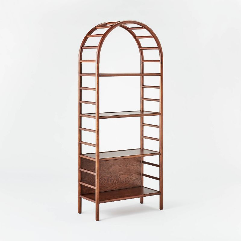 72" Holladay Gebogener Holz-Bücherregal – Threshold™ entworfen mit Studio McGee