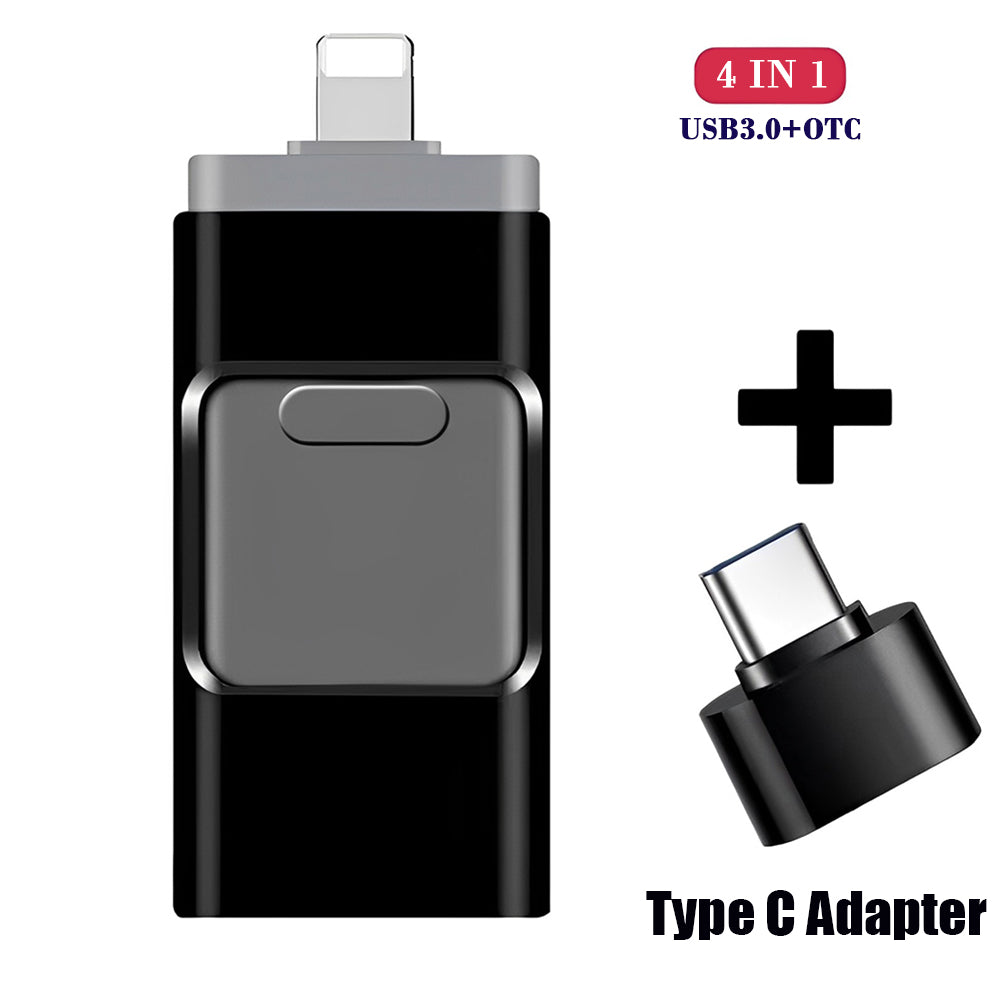 4-in-1 Hochgeschwindigkeits-USB-Multi-Drive-Flash-Laufwerk