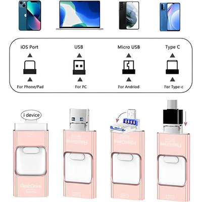 4-in-1 Hochgeschwindigkeits-USB-Multi-Drive-Flash-Laufwerk